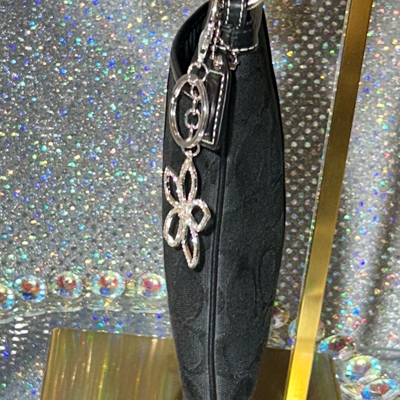 Coach 2005 Black Crossbody Bag with Silver Accents - Picture 4 of 15